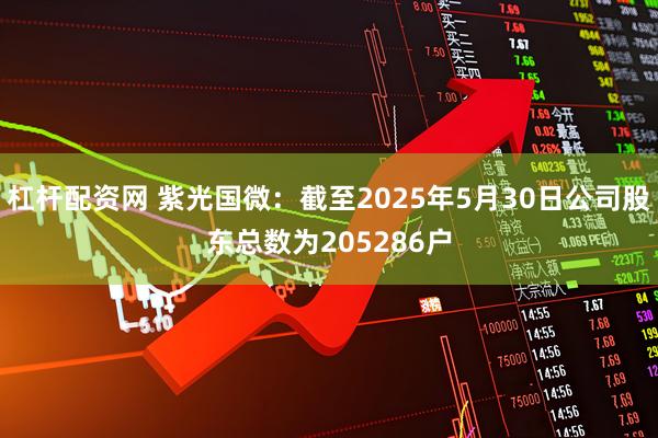 杠杆配资网 紫光国微：截至2025年5月30日公司股东总数为205286户
